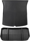 for Tesla Model Y 2021-2024 TPE 3D Car Floor Mats Cargo Liner Trunk Pad Protection Waterproof All Weather Black(Model Y Trunk 2P)