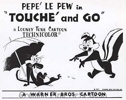 Pepe le Pew in'Touche and Go' Directed by Chuck Jones. Released on October 12, 1957. Studio Lobby Card Publicity Still - Warner Brothers