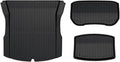 Compatible with Tesla Model 3 2024 2025 2026 Highland Floor Mats Cargo Liner TPE Pad Left/Right Hand Rubber(3pcs Back Sets)