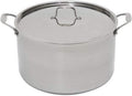 Camerons 16 Quart Stock Pot with Lid - 18/10 Professional Grade Tri-Ply Stainless Steel Stockpot - Commercial Grade Sauce Pot with Stick Resistant Interior, Stay Cool Handles & Induction Compatible
