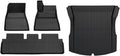 Compatible with Tesla Model 3 2024 2025 2026 Highland Floor Mats Cargo Liner TPE Pad Left/Right Hand Rubber(4pcs Front RHD)