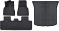 XPE Floor Mats Compatible with Tesla Model 3 Highland 2024 / Model Y 2024-2017, All Weather Cargo Liner Floor Mats and Cargo Trunk Mats(4PCS My 17-24)
