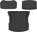 Compatible with Tesla Model 3 Highland 2024 TPE Floor Mats,RHD LHD All Weather Floor Mats Waterproof Anti Scratch Trunk Mat Cargo Liners(Trunk Mats 3pcs)