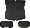 Compatible with Tesla Model 3 Highland 2024 XPE Floor Mats All Weather Trunk Floor Mat WP Cargo Liners Left Right Rubber(M3 Trunk Mat)