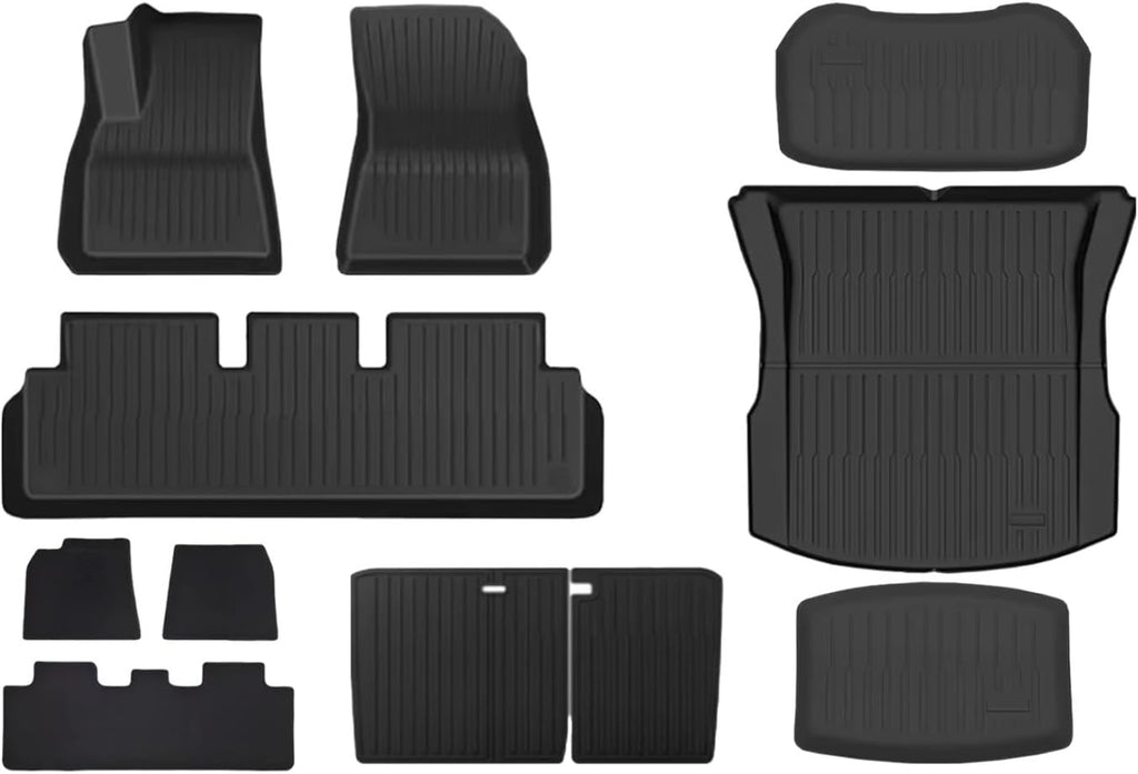 Compatible with Tesla Model 3 2024 Highland Floor Mats Cargo Liner WP Trunk Mat TPE Pads Model 3 2024 Highland Accessories(1PC Trunk Mat,Right Hand Drive)