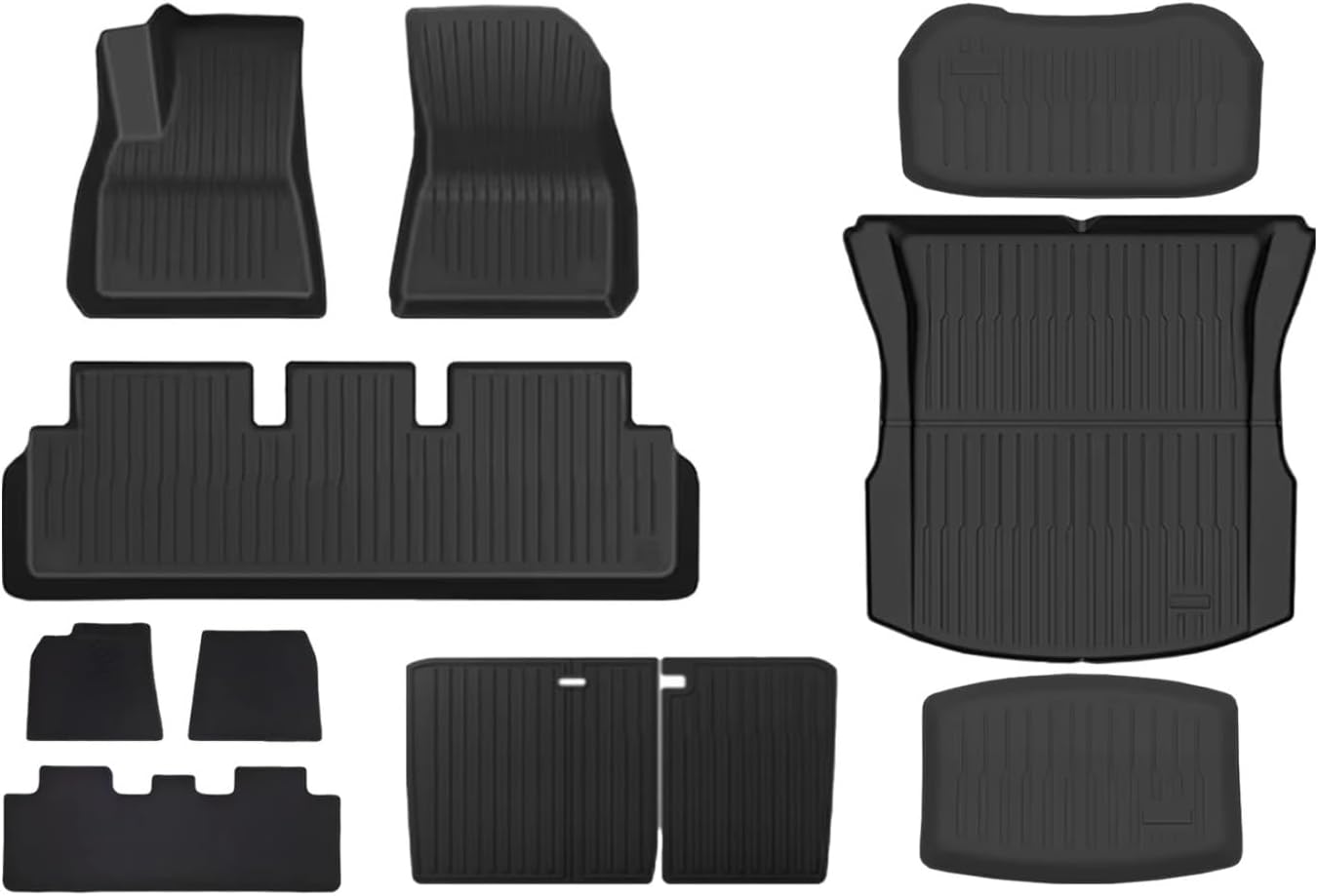 Compatible with Tesla Model 3 2024 Highland Floor Mats Cargo Liner WP Trunk Mat TPE Pads Model 3 2024 Highland Accessories(1PC Trunk Mat,Right Hand Drive)
