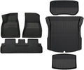Compatible with Model 3 2024 Highland Cargo Liner Floor Mats Anti-Slip Pads Waterproof Trunk Mat Compatible with Tesla Model 3 2024 Highland Accessories(for 3 6Pcs Mats XPE)