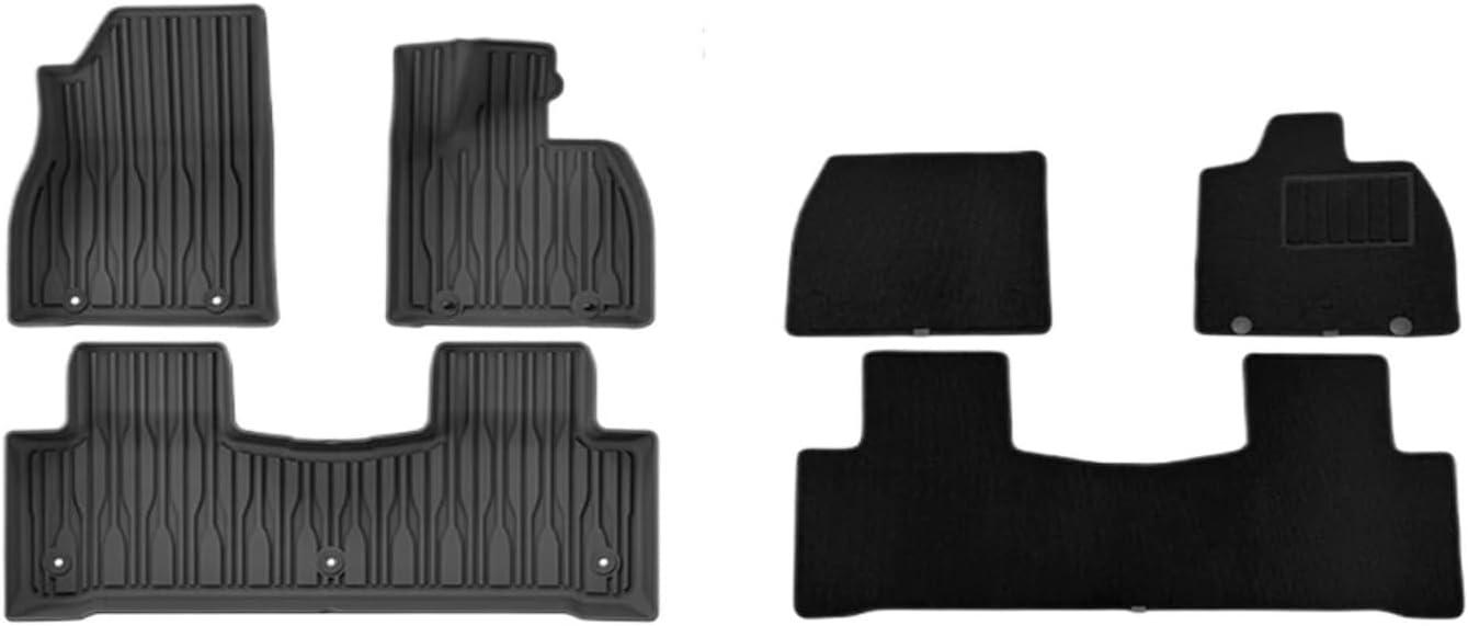 Compatible with BYD Sealion 7 2024 2025 TPE Floor Mats and Cargo Liners, All Weather WP RHD&LHD Backrest Mats Trunk Mats(Only 2pcs Light)