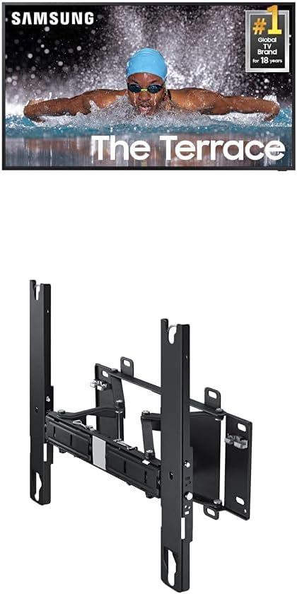 SAMSUNG 65-Inch Class Neo QLED 4K The Terrace Partial Sun, Quantum HDR+, Dolby Atmos, Wide Viewing Angle, Weather Resistant, (QN65LST7DAFXZA, 2024 Model) 65' & 75' The Terrace Wall Mount