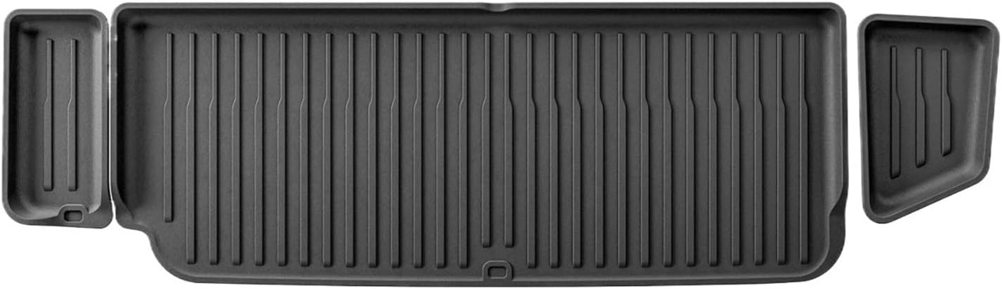 Compatible with Tesla Model X 2024 5/6/7 Seat TPE 3D Car Floor Mats Cargo Liner Trunk Pad Waterproof Protective Left Rudder(6seats Trunk)