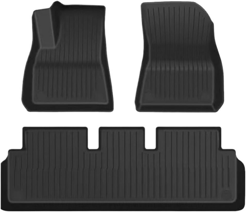 Compatible with Tesla Model 3 Highland 2024 TPE Floor Mats,RHD LHD All Weather Floor Mats Waterproof Anti Scratch Trunk Mat Cargo Liners(LHD STW 3pcs)
