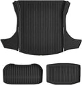 TPE Floor Mat Compatible for Tesla Model 3 Highland with Door Sill Protector Trunk Mats Front Rear Cargo Liner Compatible for Model 3 2025 2024(SNTM-3PCS)