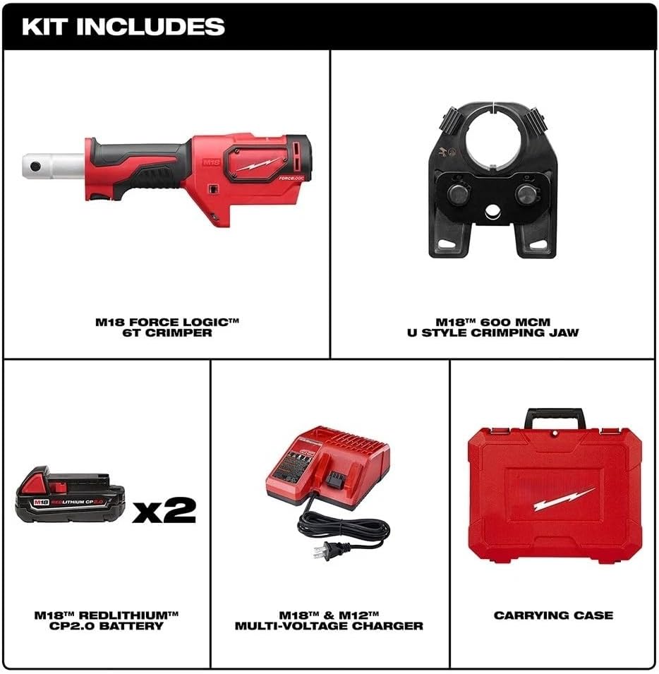 New 2679-22 for Milwaukee M18 In-Line Electrician Crimper Kit with Carrying Case