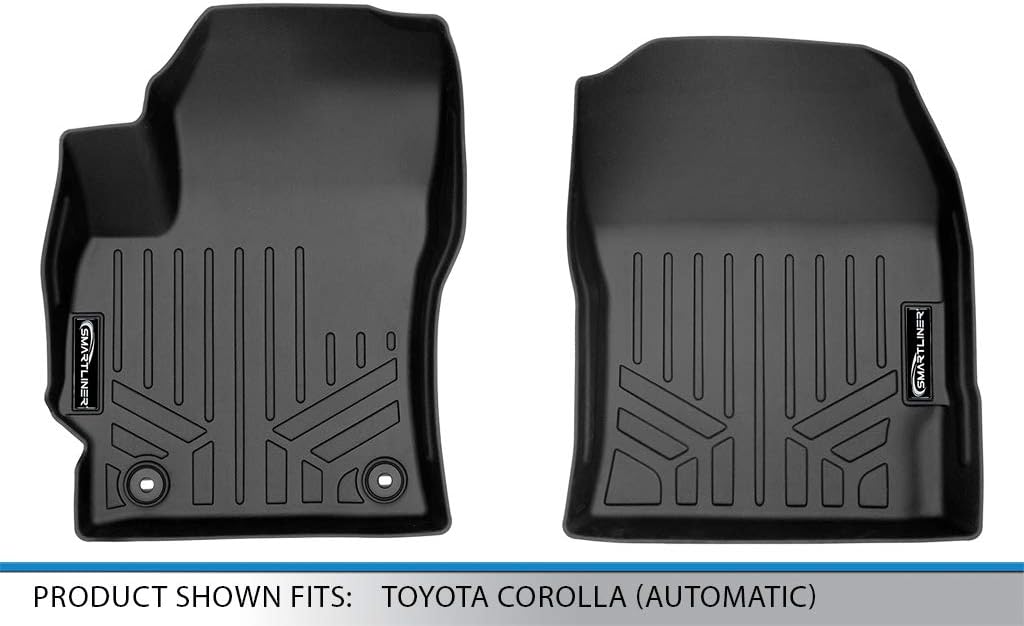 SMARTLINER Custom Fit Floor Mats 1st Row Liner Set for 2020-2025 Toyota Corolla