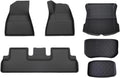 2024 Compatible with Tesla Model 3 Highland Floor Mats XPE All Weather Front Rear Cargo Liner Mat Waterproof Anti-Slip 3D Trunk Mats(6pcs Model 3 RHD)