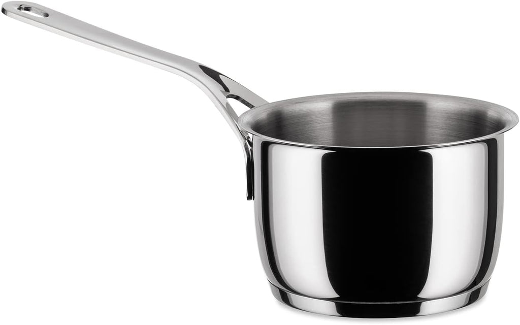 A Di Alessi,AJM105/14 'POTS & PANS', Saucepan in 18/10 stainless steel mirror polished,1 qt 16 oz