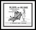 Bugs Bunny and the Tasmanian Devil (Taz) in 'Dr. Devil and Mr. Hare' Studio Lobby Card Publicity Still - Warner Brothers