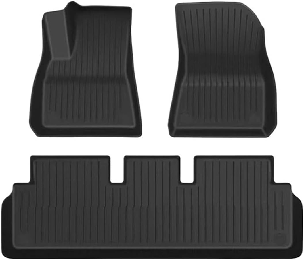 Compatible with Tesla Model 3 Highland 2024 Floor Mats Cargo Liners Mat TPE Protective Pads Model 3 2024 Highland Accessories(3Pcs Floor mats)