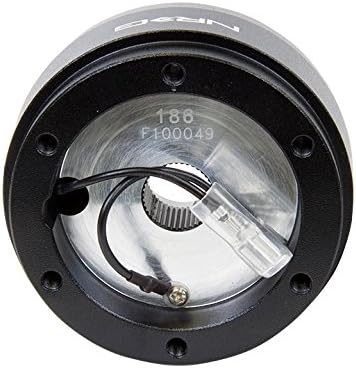 NRG Innovations NRG-SRK-186H Wheel Quick Release Short Hub Adapter 6 X 70mm Bolt Pattern, Retain Horn & Turn Signals, Black Body