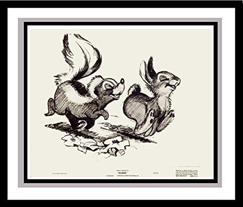 'Bambi' - Thumper and Flower Lobby Card Publicity Still - Walt Disney