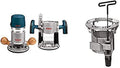 BOSCH 1617EVSPK Wood Router Tool Combo Kit with Bosch Under-Table Router Base with Above-Table Hex Key RA1165