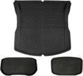 Compatible with Tesla Model 3 Highland 2024 XPE Floor Mats All Weather Trunk Floor Mat WP Non-Slip Cargo Liners Left Right Rubber(M3 Trunk Mat)