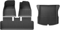 TPE 2024 Compatible with Tesla Model 3 Highland Floor Mats All Weather Front Rear Cargo Liner Mat, Waterproof Anti-Slip Mats Accessories(4pcs RHD)