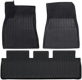 TPE Floor Mats & Cargo Liner Compatible with Tesla Model 3 Highland 2024, All Weather Waterproof Anti-Slip Trunk Mats TPE Floor Liners(3PCS LHD)