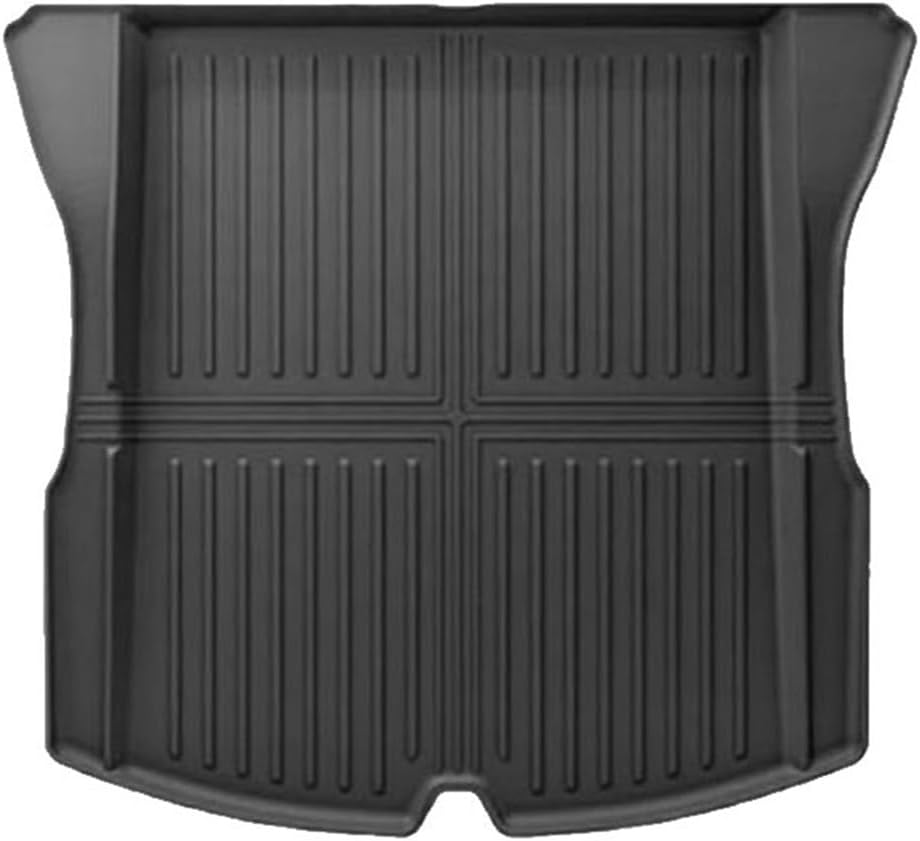 Compatible with Tesla Model 3 Highland 2025 2024 2023 TPE Floor Mats, All Weather Waterproof Anti-Slip Front Rear Cargo Liner Trunk Mat(Black)