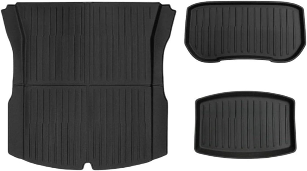 Compatible with Tesla Model 3 2024 Highland Floor Mats Cargo Liner Waterproof Anti-Slip Trunk Mat TPE Pads Model 3 2024 Highland Accessories(Trunk mats)