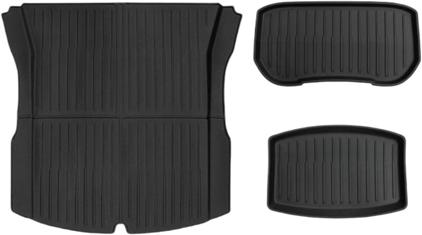 Compatible with Tesla Model 3 2024 Highland Floor Mats Cargo Liner Waterproof Anti-Slip Trunk Mat TPE Pads Model 3 2024 Highland Accessories(Trunk mats)