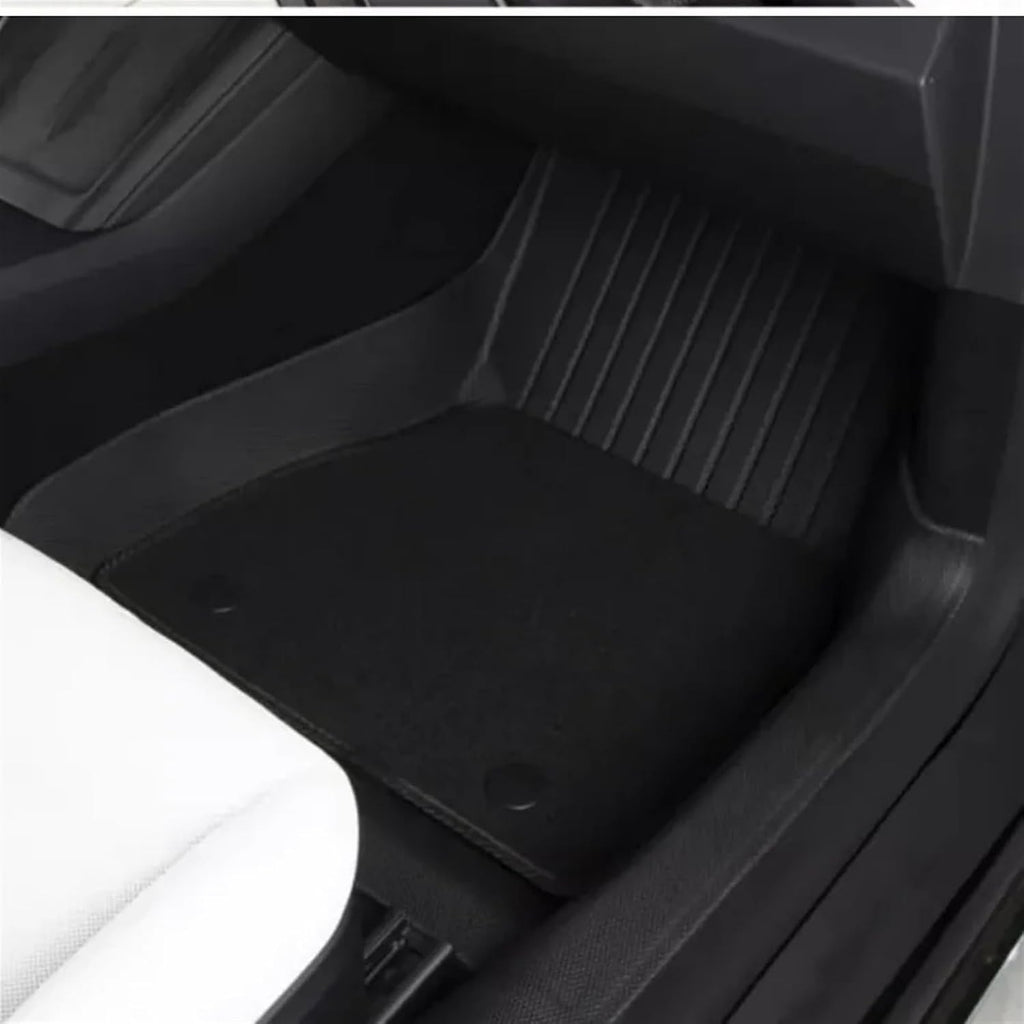 Compatible with Tesla Model 3 Highland 2024 TPE Floor Mats,with Door Sill Protector Full Cover All Weather Cargo Liners Accessories(6PCS Floor Mats)