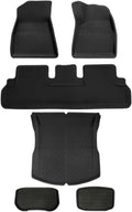 Compatible with Tesla Model 3 Highland 2024 XPE Floor Mats All Weather Trunk Floor Mat WP Cargo Liners Left Right Rubber(M3 6PCS RHD)