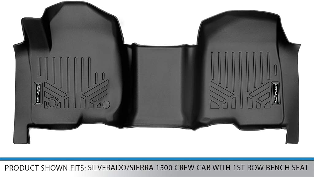 MAXLINER Floor Mats 1st Row Liner for 2019-2025 Chevrolet Silverado 1500