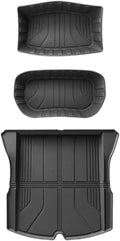 1.5X Raised Edges Upgraded TPE Floor Mats Compatible with Tesla Model 3 Highland 2024, Full Edge Wrapping WP Cargo Liner Trunk Mats(3PCS Trunk Mats)
