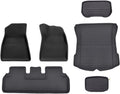 All Weather XPE Floor Mats Compatible with Tesla Model 3 Highland 2024, Waterproof Anti-Slip Front Rear Cargo Liner Trunk Mat(6PCS RHD Floor Mats)