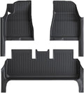 Compatible for Tesla Model 3 Highland 2024 TPE Full Cover Floor Mats with Door Sill Protector, Set Liners Cargo Liner Seat Back(3PCS Floor Mats)