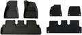 Auto Parts Compatible with Tesla Model 3 Highland XPE Floor Mats Trunk Mats All Weather Front Rear Cargo Liner Mat, Waterproof Anti-Slip Foot Pads(RHD Double mats)
