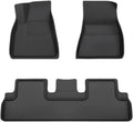 2024 Compatible with Tesla Model 3 Highland Floor Mats XPE All Weather Front Rear Cargo Liner Mat Waterproof Anti-Slip 3D Trunk Mats(3pcs Model 3 LHD)