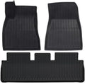 TPE Floor Mats & Cargo Liner Compatible for Tesla Model 3 2024 Trunk Mats TPE Floor Liners(3PCS LHD)