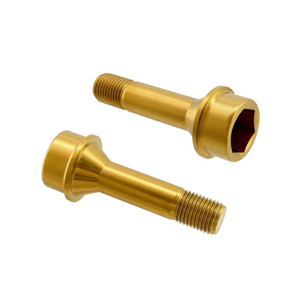 RISON Titanium Wheel Lug Bolts M14x1.5x52/67mm Lug Bolts Aerospace Grade 6AL4V Lightweight and Durability Lug Bolt Car Accessories for Ferrari Pack of 20pcs (Gold, M14X1.5X67mm)