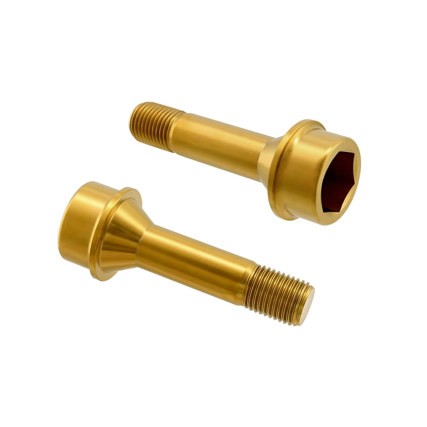 RISON Titanium Wheel Lug Bolts M14x1.5x52/67mm Lug Bolts Aerospace Grade 6AL4V Lightweight and Durability Lug Bolt Car Accessories for Ferrari Pack of 20pcs (Gold, M14X1.5X67mm)