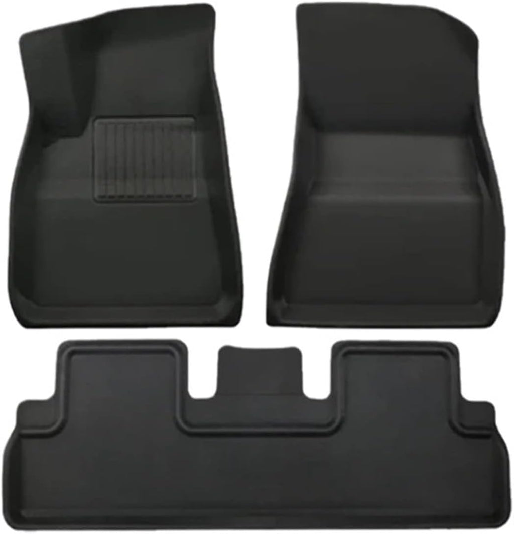 Highland Cargo Liner Floor Mats Anti-Slip Pads Waterproof Trunk Mat,Compatible with Tesla Model 3 2024 Highland Accessories(3 3Pcs Floor Mat XPE)