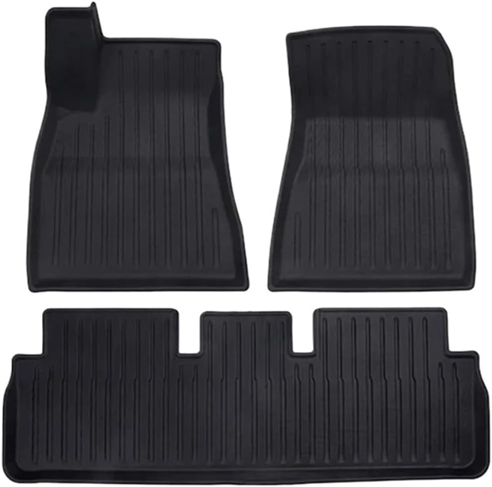 Compatible with Tesla Model 3 2024 2025 2026 Highland Floor Mats Cargo Liner TPE Pad Left/Right Hand Rubber(3pcs LHD)