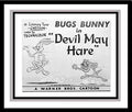 Bugs Bunny and the Tasmanian Devil (Taz) in 'Devil May Hare' Studio Lobby Card Publicity Still - Warner Brothers