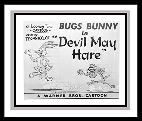 Bugs Bunny and the Tasmanian Devil (Taz) in 'Devil May Hare' Studio Lobby Card Publicity Still - Warner Brothers
