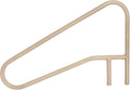 Rust Proof Cross-Braced Beige Model CBRTD-354-B Return-to-Deck Swimming Pool 'Dip' Handrail. Three Bend, 32' Tall x 54' Wide. Matching Color Escutcheons & Freight Included.