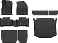 ALLGOOD TPE Floor Mats Cargo Liners Fit Jeep Grand Cherokee 2011-2021 Fit Jeep Grand Cherokee WK 2022-2023 8PCS Rear Trunk Mat & Backrest Mat All Weather Protection Black Alfombras para Carro