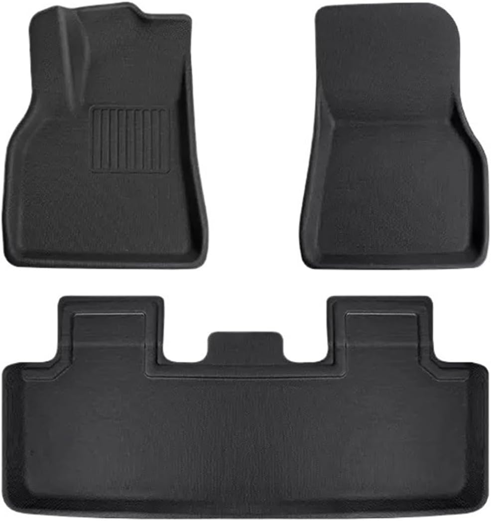 Floor Mats Compatible with Tesla Model 3 2021-2024 Highland Model Y 2017-2024 Custom All Weather Cargo Liner Trunk Accessories(My 2017-2024 FP)
