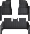 Compatible with Tesla Model 3 Highland 2024 TPE Full Cover Floor Mats with Door Sill Protector, Full Set Floor Liners Cargo Liner Seat Back(3PCS Floor Mats)